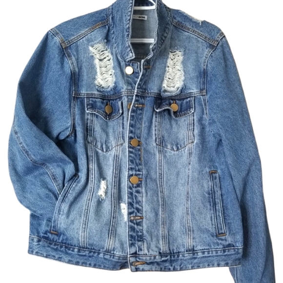 Medium Wash Denim Jacket - Picture 2 of 8